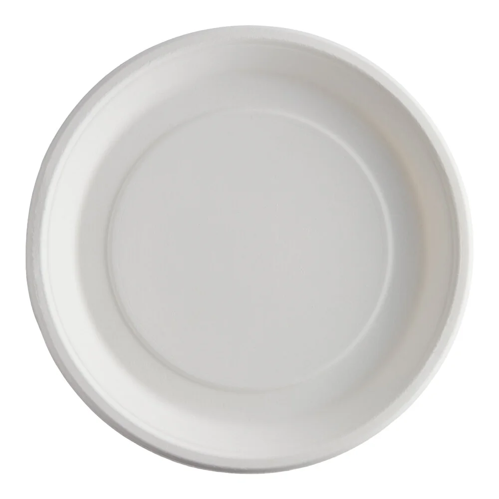 Greenprint 11″ Round Compostable Sugarcane Fiber Plate – 500/Case