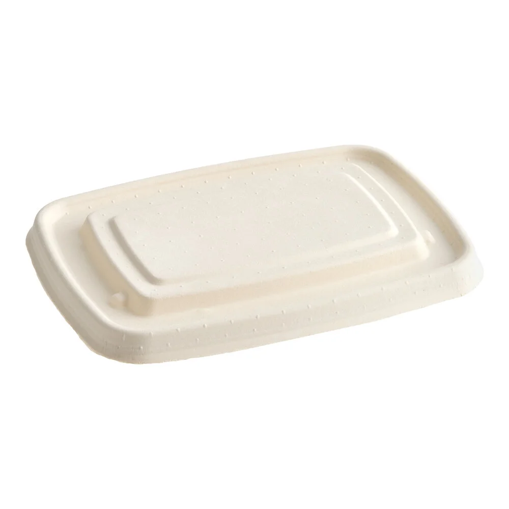Tellus Products 24-32 oz. Rectangular Fiber Take-Out Lid – 300/Case