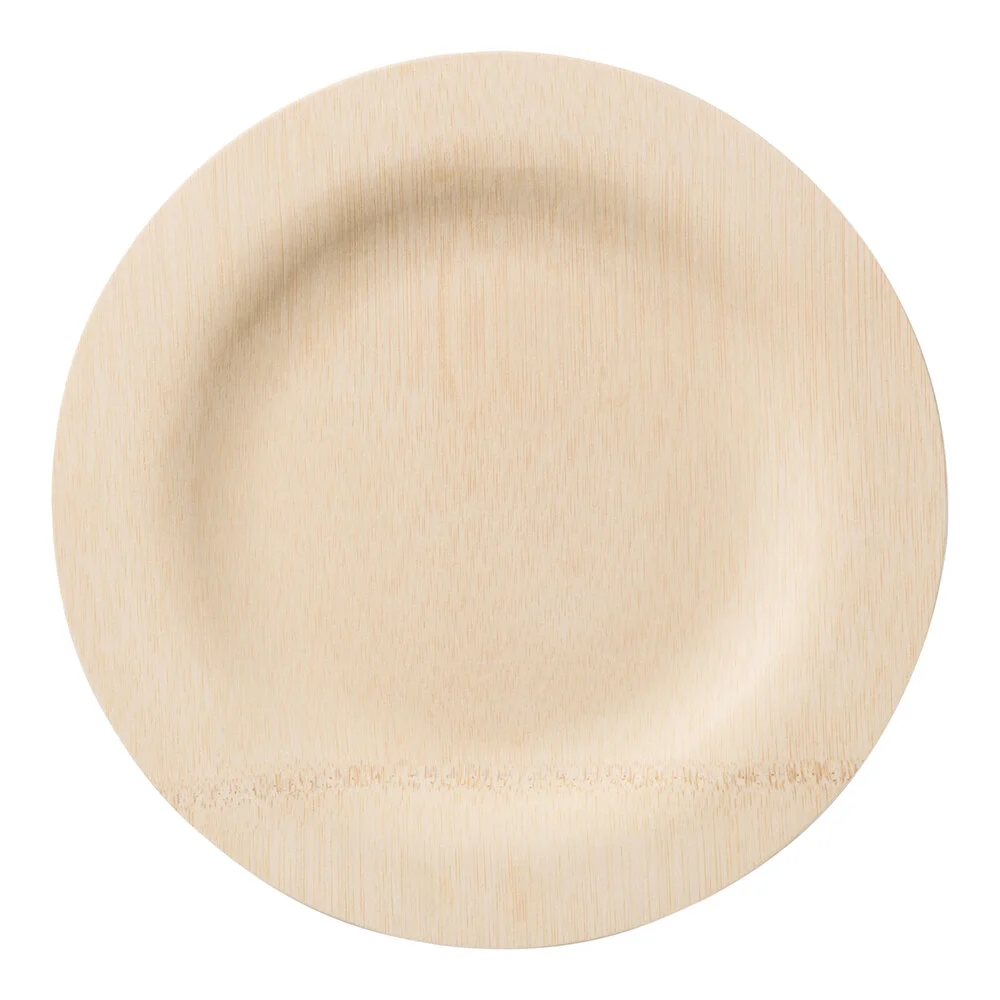 Bambu® Veneerware® 9″ Disposable Bamboo Plate – 25/Pack