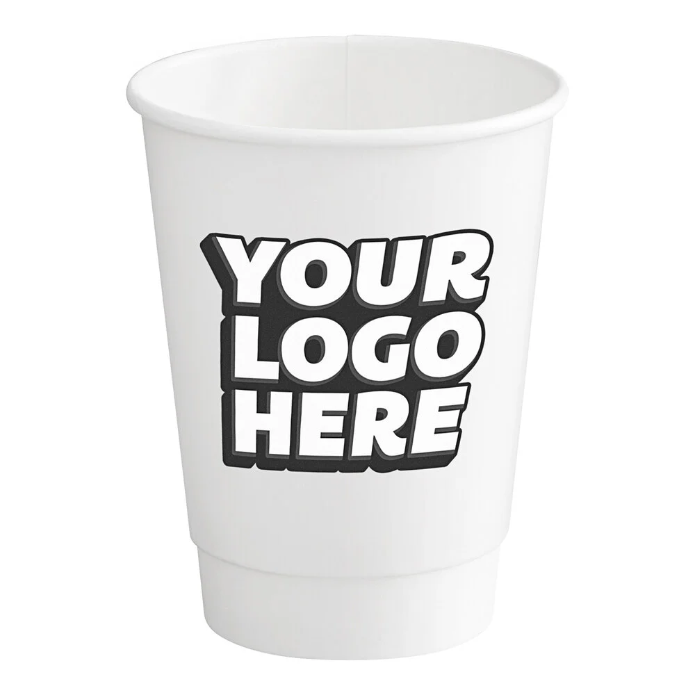 Customizable 12 oz. Smooth Double Wall Paper Hot Cup – 260/Case