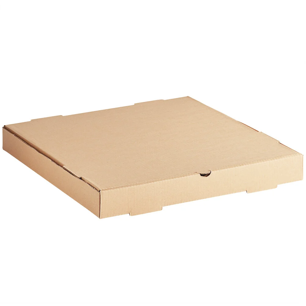 Choice 16″ x 16″ x 2″ Kraft Corrugated Plain Bakery Box – 50/Case