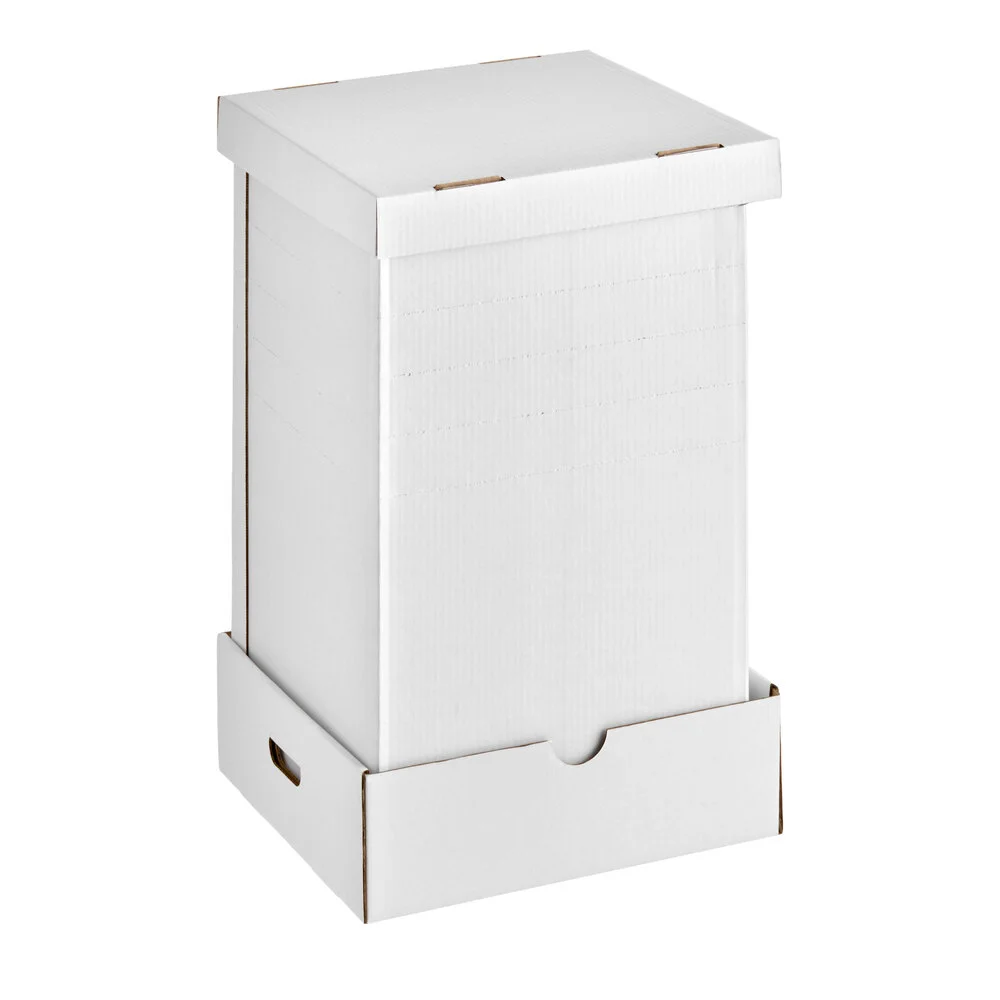 Enjay Flexbox+ 14″ x 14″ x 24″ White Adjustable Cake / Bakery Box – 10/Case